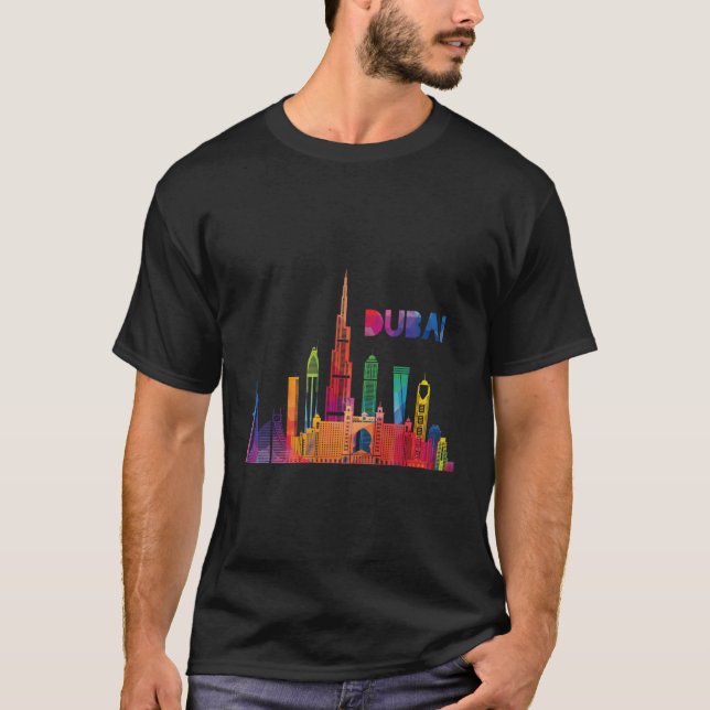 Camiseta Burj Khalifa Skyscraper Royalty Dubai Uae (Frente)
