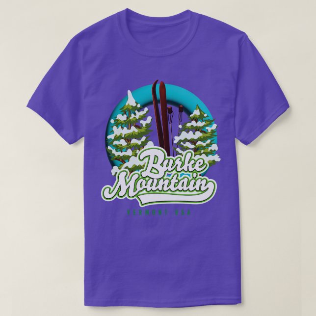 Camiseta Burke Mountain vermont us ski (Frente do Design)