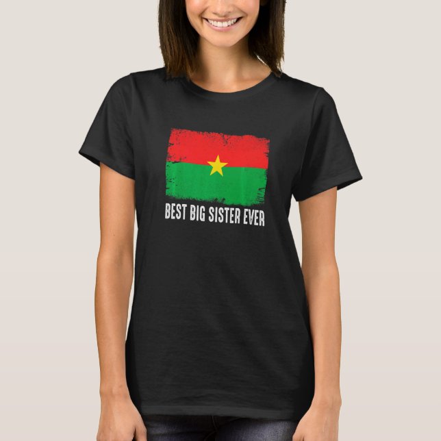 Camiseta Burkina Faso, a melhor irmã mais velha do mundo (Frente)