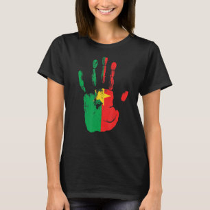 Camiseta Burkina Faso Bandeira Homens Mulheres Crianças