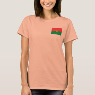 Camiseta Burkina Faso Bandeira + Mapa