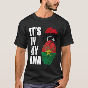 Camiseta Burkina Faso E Bandeira Do Patrimônio Do DNA Mix D