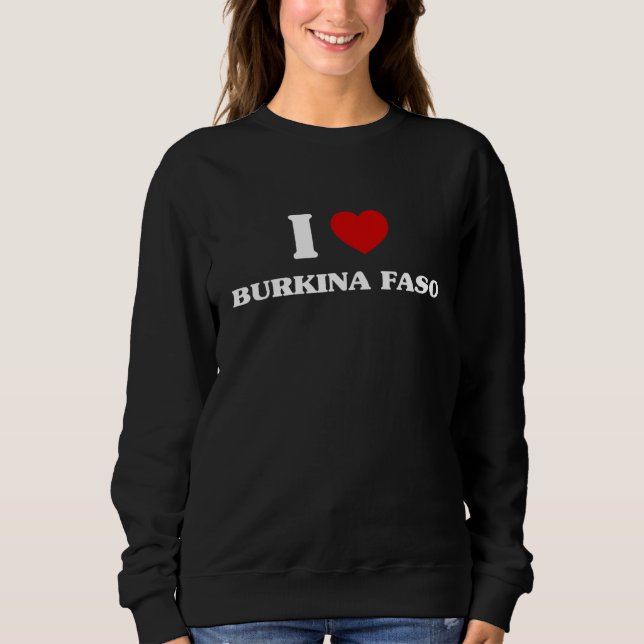 Camiseta Burkina Faso I Heart Burkina Faso Souvenir Love Bu (Frente)