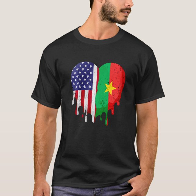 Camiseta Burkinabe Patriot Grown Country Derretendo H (Frente)