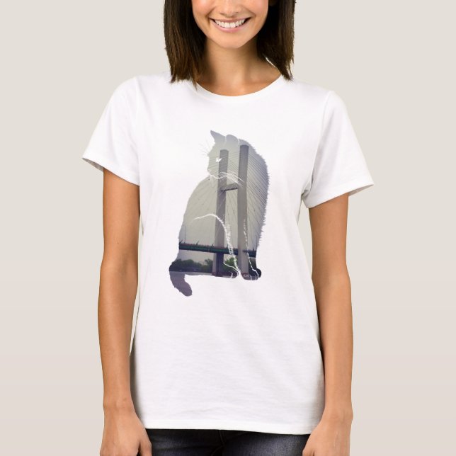 Camiseta Burlington Iowa Cat (Frente)