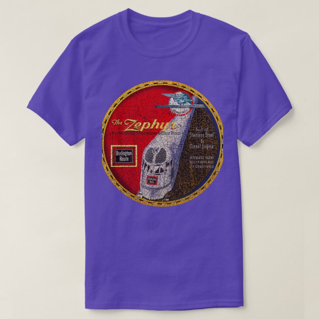 Camiseta Burlington Zephyr (Frente do Design)