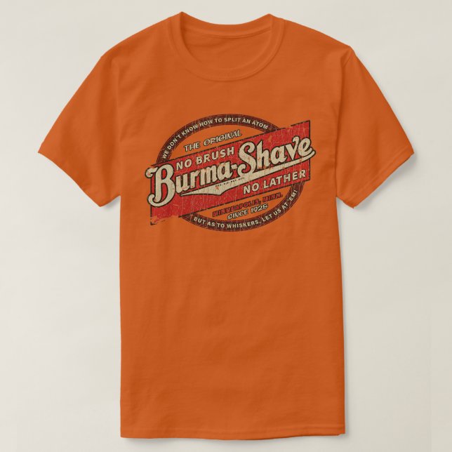 Camiseta BurmaShave 1925 (Frente do Design)