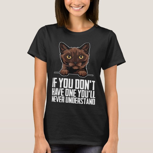 Camiseta Burmese cat  Burmese  Burmese kitten  4 (Frente)