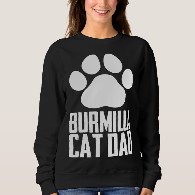Camiseta Burmilla cat dad (Frente)
