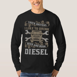 Camiseta Burn Diesel Trucker Truck Driver Men