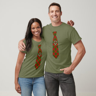 Camiseta Burnett Insígnia do Clã Escocês e Gravata Tartan