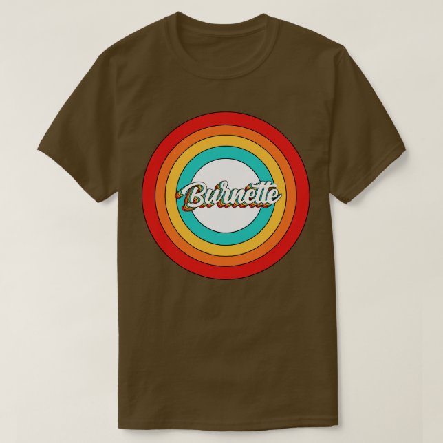 Camiseta Burnette Name Shirt Vintage Burnette Circle (Frente do Design)