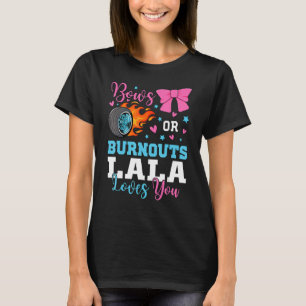 Camiseta Burnouts ou Arcos Lala te ama Parte da Revenda de