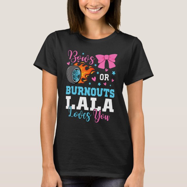 Camiseta Burnouts ou Arcos Lala te ama Parte da Revenda de  (Frente)