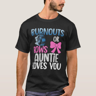 Camiseta Burnouts ou arcos tia gênero revelam bebê anunciad