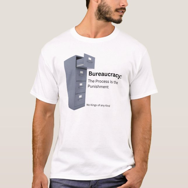 Camiseta Burocracia - Camisa-T masculina (Frente)