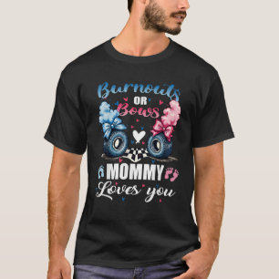 Camiseta Burouts ou arcos Mamães Amo você gênero revela Ann