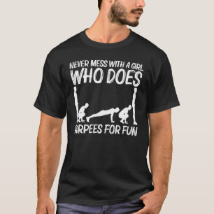 Camiseta Burpee Legal Para Meninas Criança Treino de Fitnes