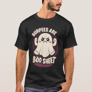 Camiseta Burpees engraçados são algumas folhas de Boo trein