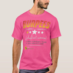 Camiseta Burpees Não Recomendam Giro Engraçado De Construçã