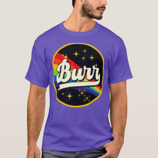 Camiseta Burr Arco-Íris No Estilo De Vintagem Espacial