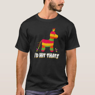Camiseta Burrinho Eu Acertaria Aquela Festa de Pinata Tema 