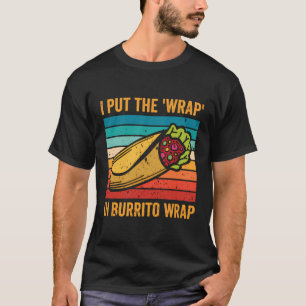 Camiseta Burrito Comida Mexicano Sobre o México Taco Tortil