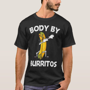 Camiseta Burrito Para Homens Burritos Taco Salsa Mexicano