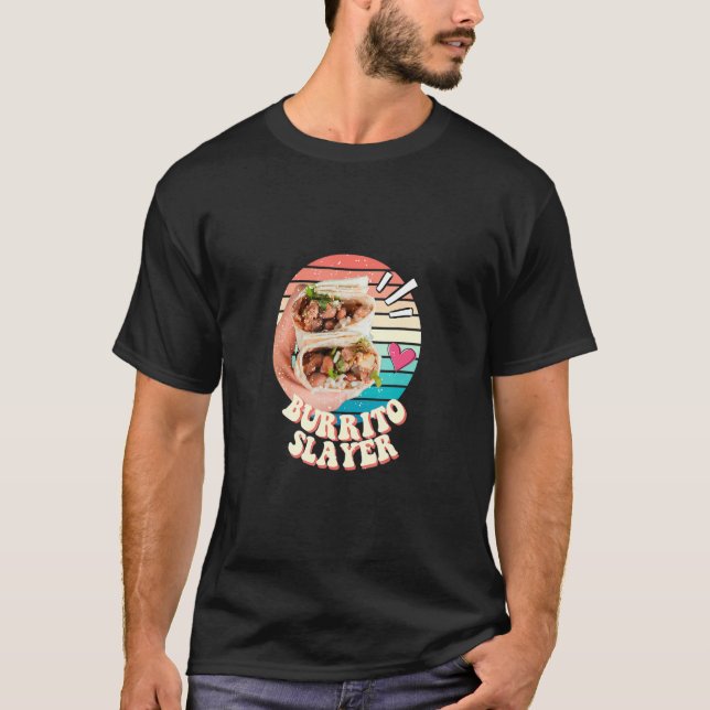Camiseta Burrito Slayer Flying Burrito Taquito Taco  Burrit (Frente)
