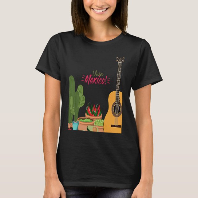 Camiseta Burritos do Cinco De Mayo  Tacos e Abacate México  (Frente)
