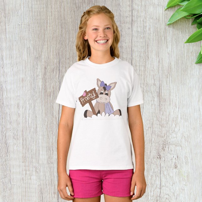 Camiseta Burro de Inverno Gelado (Criador carregado)