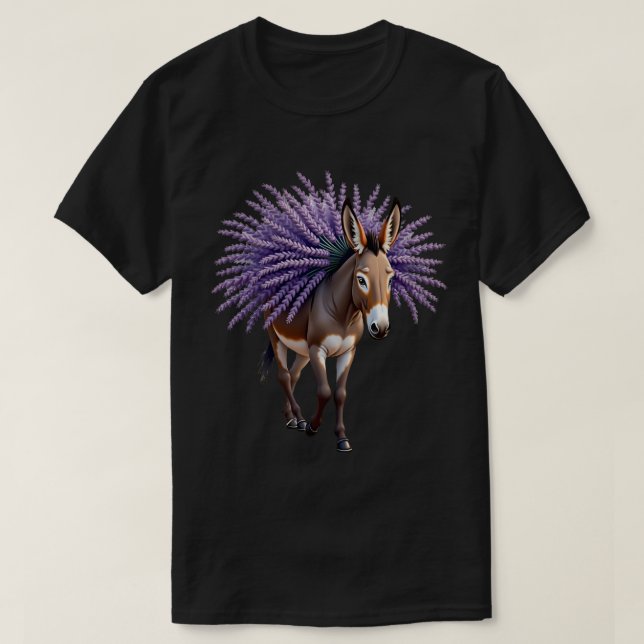 Camiseta Burro de Lavanda (Frente do Design)