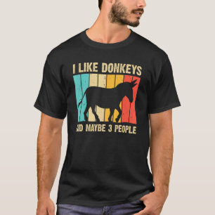 Camiseta Burro Engraçado Para Homens Mulheres Mula Equino C