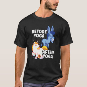 Camiseta Burro Engraçado Zen Yoga Premium