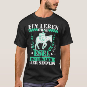 Camiseta Burro Espécie de Cavalo Doméstico Biólogo África A