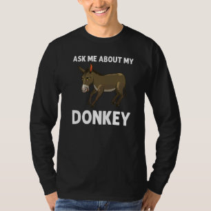 Camiseta Burro Legal Para Homens Mulheres Mula Burro Anim S