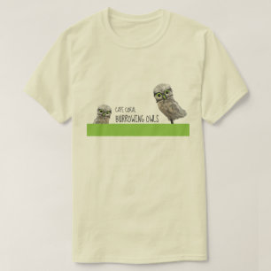 Camiseta Burrowing a arte da coruja