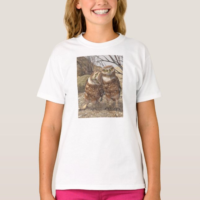 Camiseta Burrowing corujas (Frente)