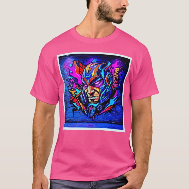 Camiseta Burst de Grafite Herói (Frente)