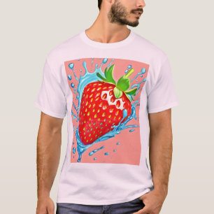Camiseta Burst de Morango Fresco