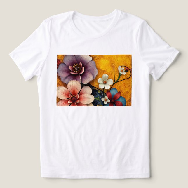 Camiseta Burst Floral (Design frontal)