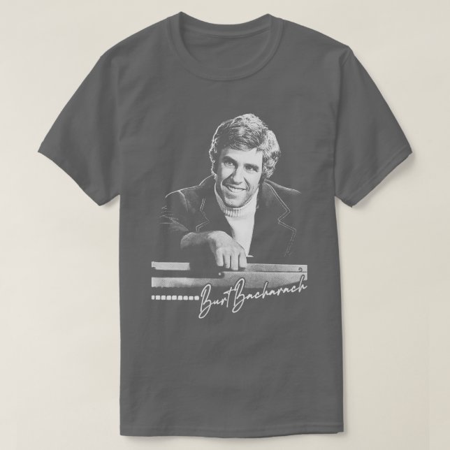 Camiseta Burt Bacharach Retro 60s Design estético (Frente do Design)
