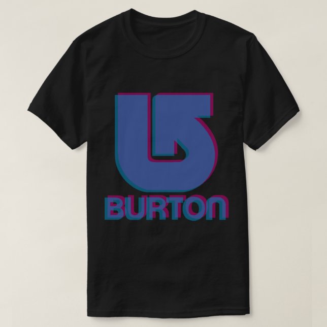 Camiseta Burton Snowboards Logo 3D Sticker (Frente do Design)