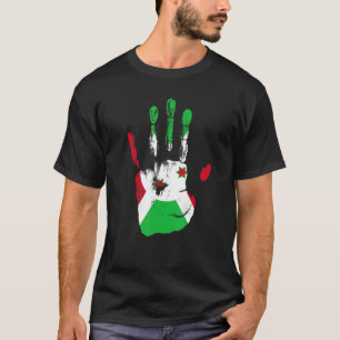 Camiseta Burundi Bandeira Homens Mulheres Crianças