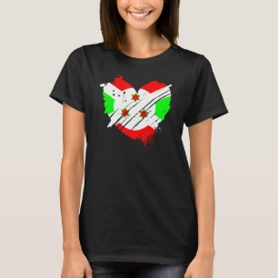 Camiseta Burundi Flag I Love Burundi Está No Meu Dna Burund