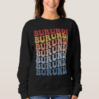 Camiseta Burundi Groovy Retro Burundian