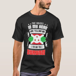 Camiseta Burundi Na Minha Cabeça