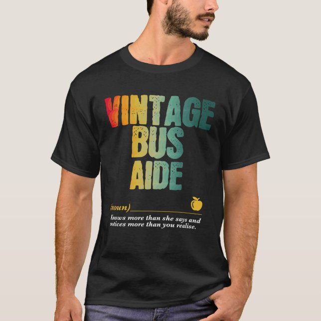 Camiseta Bus Aide Appreciation Semana de Volta à Escola (Frente)