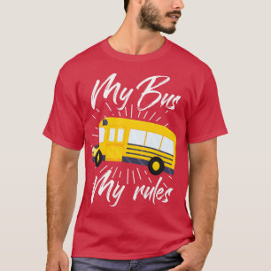 Camiseta Bus Bus Driver Omnibus Profissão de Transporte Púb