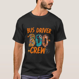 Camiseta Bus Driver Boo Crew Engraçado Costume de Halloween